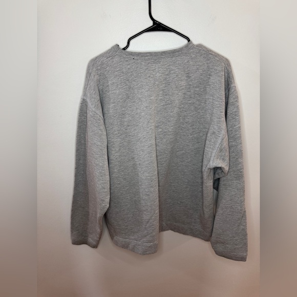 Pre-Owned LG JNCO Jeans Light Heather Grey Embroidered Logo Vintage Crewneck - Picture 8 of 8